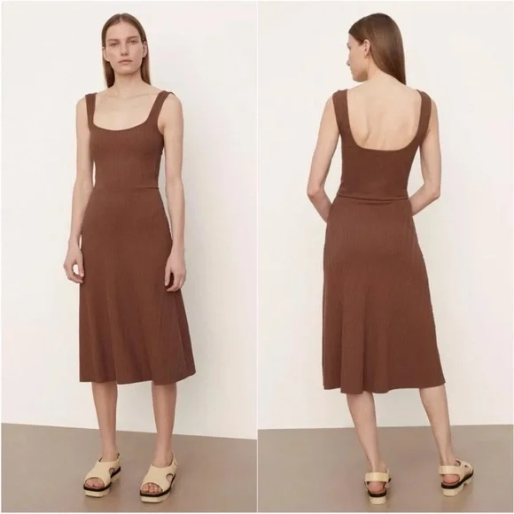 vince rib camisole dress Vince Rib High Neck Tank Dress
